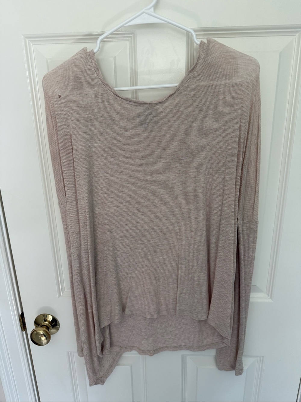 H by Bordeaux Ribbed Crossover Tulip Back Top, Size M